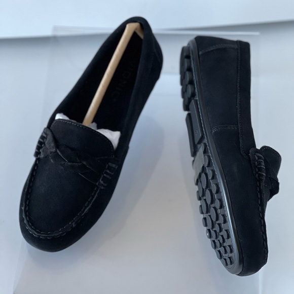 NWT! ($120) Vionic Women's Black Suede Flats Loafer Slip On Comfort Shoes, Sz 5M - Picture 8 of 11